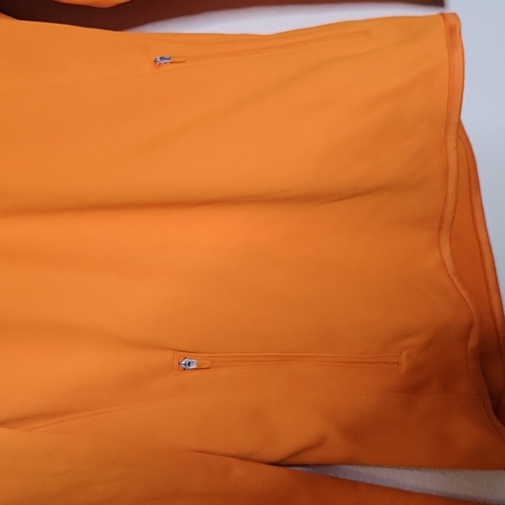 Nike Golf Bright Orange Fleece Lined Half Zip Jacket - Picture 2 of 10